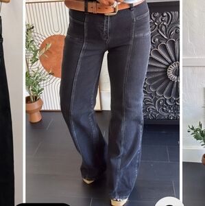 Elegant Black Flare Jeans